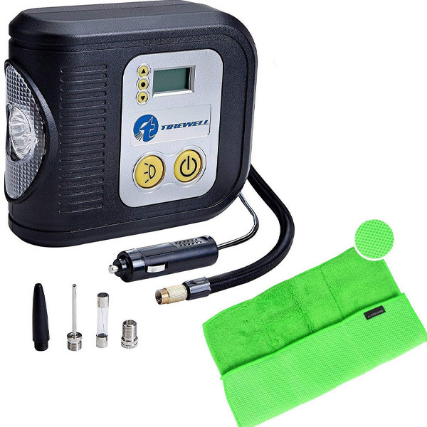 AllExtreme EXDAC35 12V DC Digital Tire Inflator Air Compressor Pump